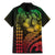 Hawaiian Sea Turtle Family Matching Mermaid Dress and Hawaiian Shirt Reggae Hibiscus Flowers and Kakau Pattern