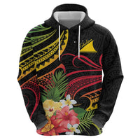 Personalised Tokelau Tropical Flowers Hoodie Reggae Polynesian Art Vibe LT9 - Polynesian Pride
