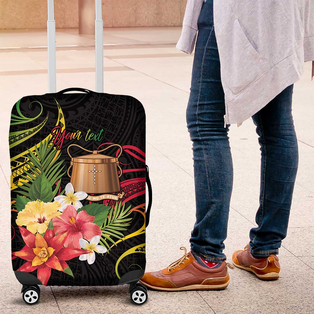 Personalised Tokelau Tropical Flowers Luggage Cover Reggae Polynesian Art Vibe LT9 Reggae - Polynesian Pride