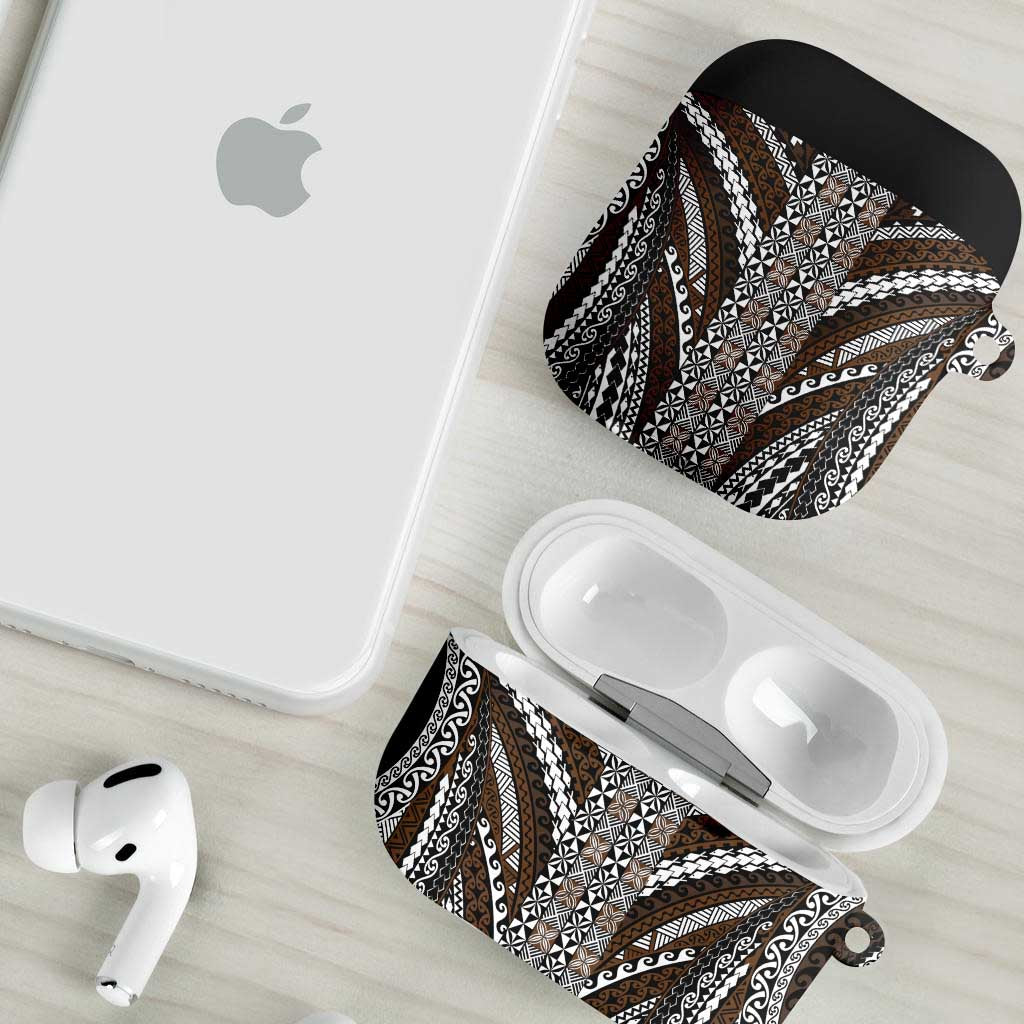 Brown Tongan Polynesian Tribal AirPods Case - Polynesian Pride