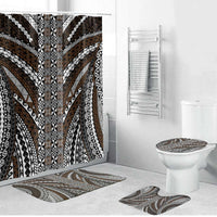 Brown Tongan Polynesian Tribal Bathroom Set - Polynesian Pride