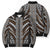 Brown Tongan Polynesian Tribal Bomber Puffer Jacket - Polynesian Pride