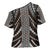 Brown Tongan Polynesian Tribal Cross Shoulder Shirt - Polynesian Pride