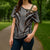 Brown Tongan Polynesian Tribal Cross Shoulder Shirt - Polynesian Pride