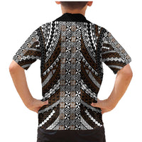 Brown Tongan Polynesian Tribal Family Matching Mermaid Dress and Hawaiian Shirt - Polynesian Pride