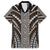 Brown Tongan Polynesian Tribal Family Matching Off The Shoulder Long Sleeve Dress and Hawaiian Shirt - Polynesian Pride