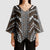 Brown Tongan Polynesian Tribal Kimono Sleeve Blouse - Polynesian Pride
