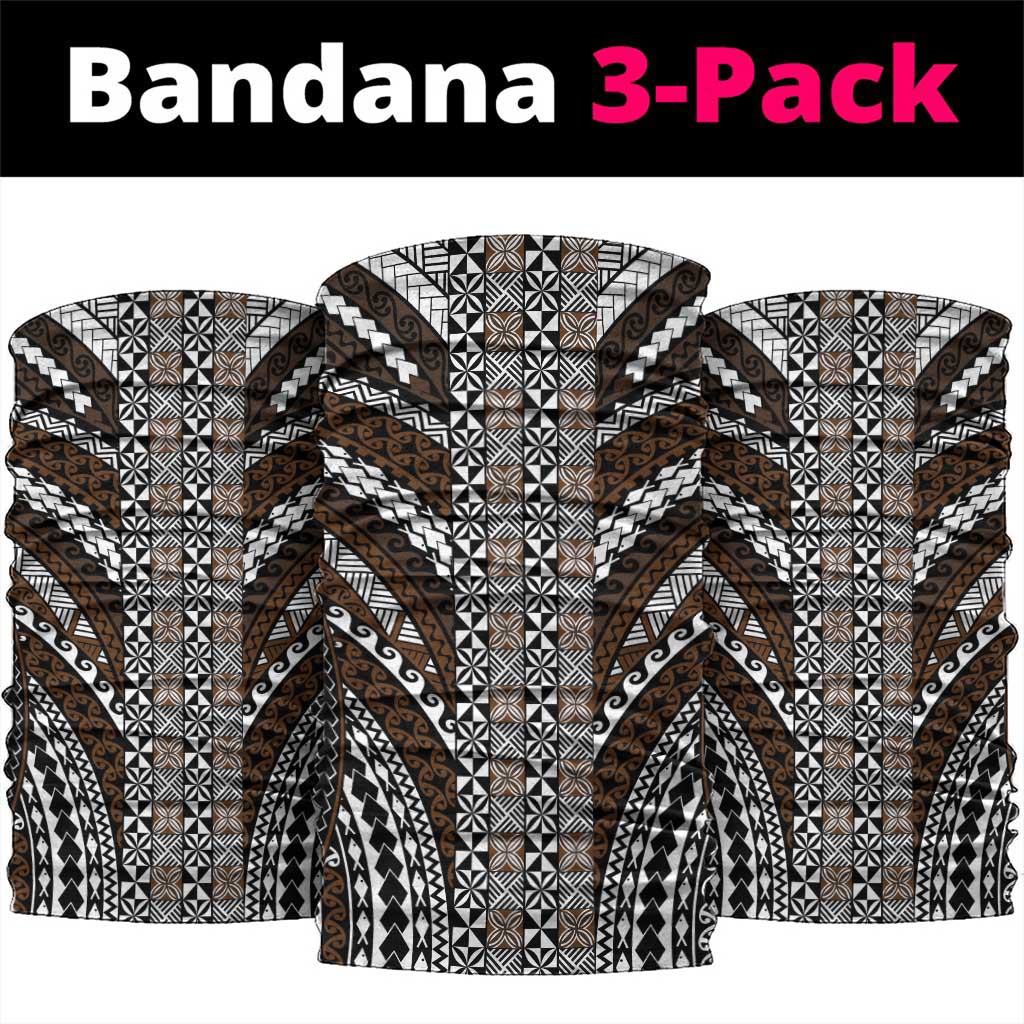 Brown Tongan Polynesian Tribal Neck Gaiter - Polynesian Pride