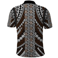 Brown Tongan Polynesian Tribal Polo Shirt - Polynesian Pride
