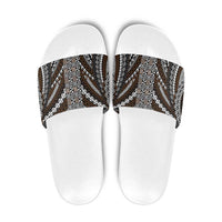 Brown Tongan Polynesian Tribal Slide Sandals - Polynesian Pride