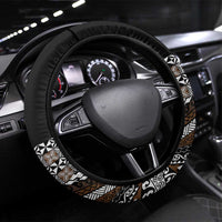 Brown Tongan Polynesian Tribal Steering Wheel Cover - Polynesian Pride