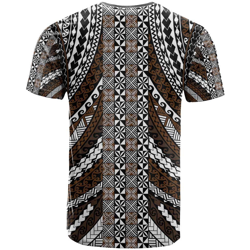 Brown Tongan Polynesian Tribal T Shirt - Polynesian Pride