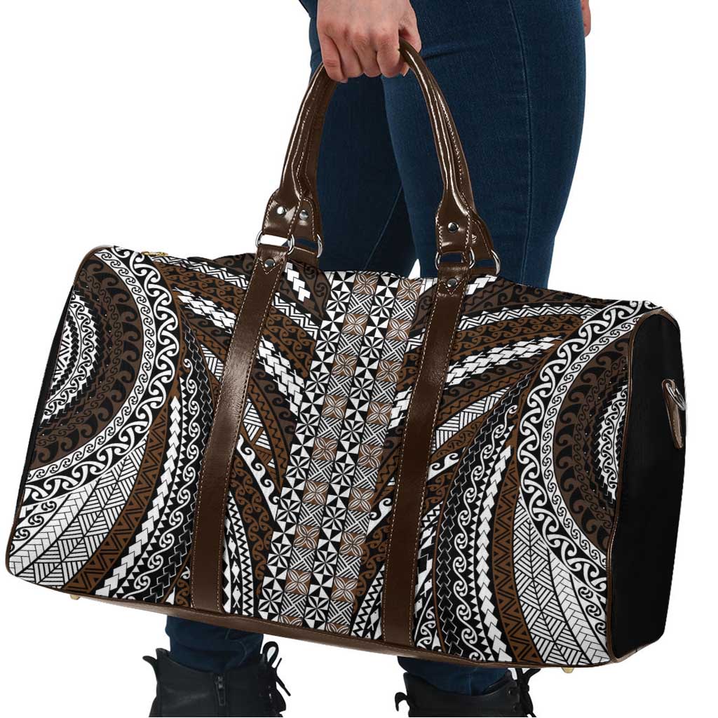 Brown Tongan Polynesian Tribal Travel Bag - Polynesian Pride