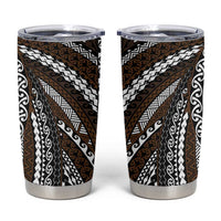 Brown Tongan Polynesian Tribal Tumbler Cup - Polynesian Pride