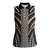 Brown Tongan Polynesian Tribal Women Sleeveless Polo Shirt - Polynesian Pride