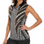 Brown Tongan Polynesian Tribal Women Sleeveless Polo Shirt - Polynesian Pride