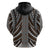 Brown Tongan Polynesian Tribal Zip Hoodie - Polynesian Pride