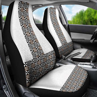 Light Gray Tongan Polynesian Tribal Car Seat Cover - Polynesian Pride