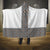 Light Gray Tongan Polynesian Tribal Hooded Blanket - Polynesian Pride