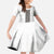 Light Gray Tongan Polynesian Tribal Kid Short Sleeve Dress - Polynesian Pride