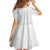 Light Gray Tongan Polynesian Tribal Kid Short Sleeve Dress - Polynesian Pride