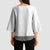 Light Gray Tongan Polynesian Tribal Kimono Sleeve Blouse - Polynesian Pride