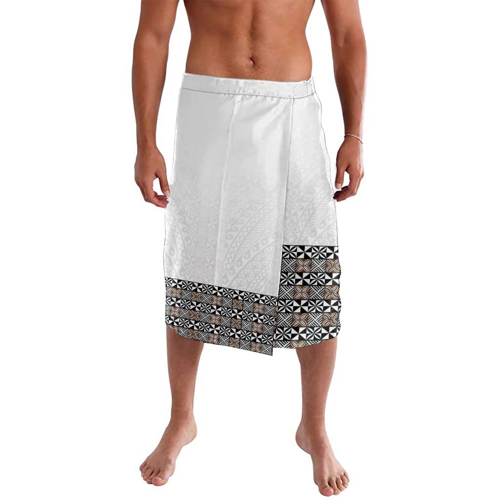 Light Gray Tongan Polynesian Tribal Lavalava - Polynesian Pride