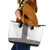 Light Gray Tongan Polynesian Tribal Leather Tote Bag - Polynesian Pride