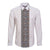 Light Gray Tongan Polynesian Tribal Long Sleeve Button Shirt - Polynesian Pride