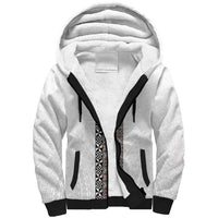 Light Gray Tongan Polynesian Tribal Sherpa Hoodie - Polynesian Pride