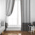 Light Gray Tongan Polynesian Tribal Window Curtain - Polynesian Pride