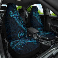 Black Blue Polynesian Tribal Car Seat Cover LT9 One Size Blue - Polynesian Pride