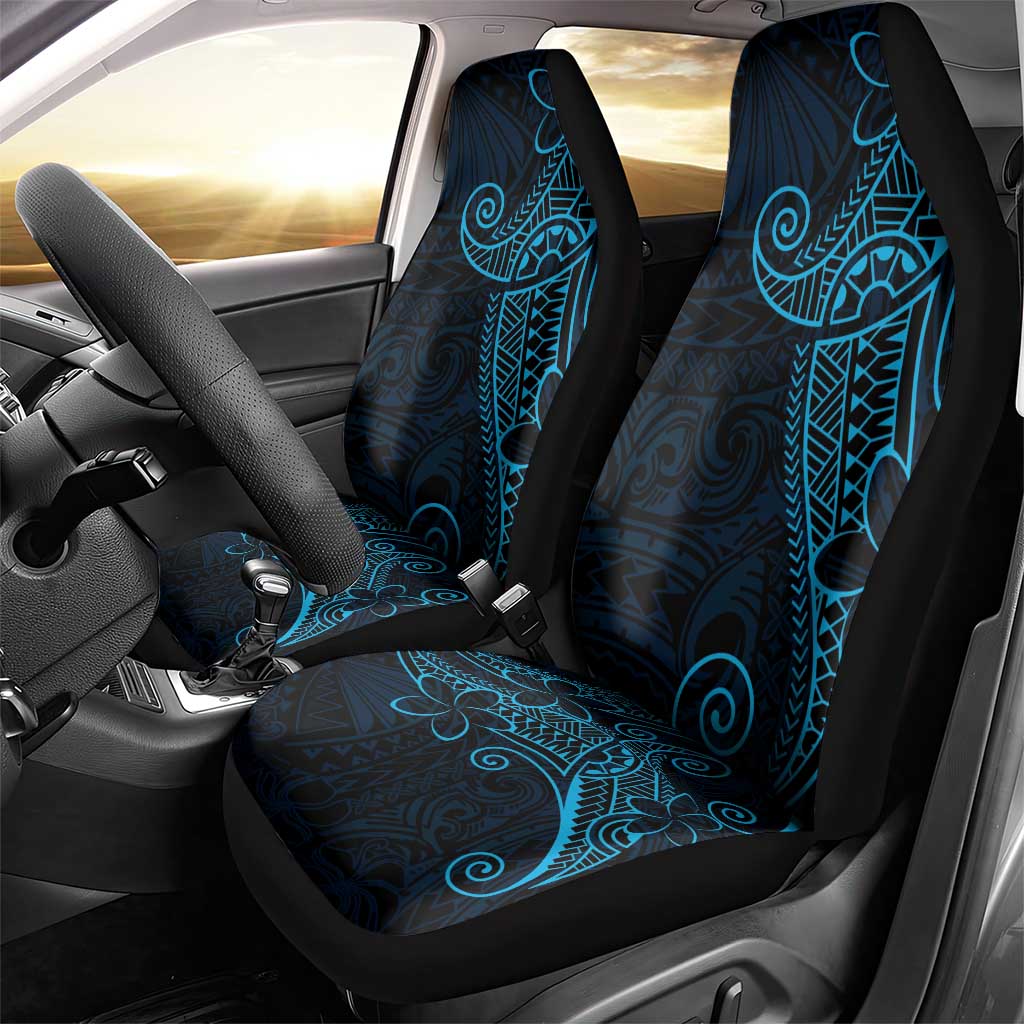 Black Blue Polynesian Tribal Car Seat Cover LT9 - Polynesian Pride