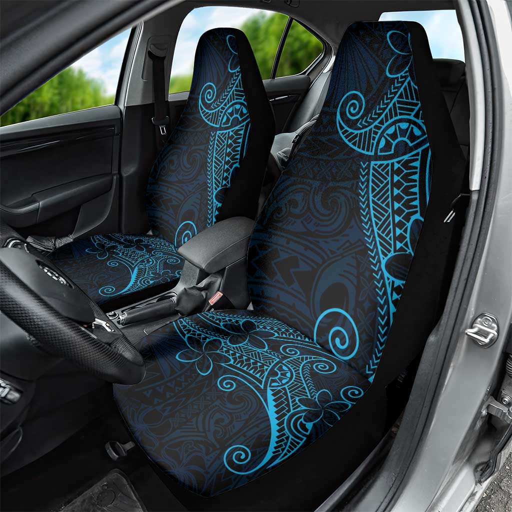 Black Blue Polynesian Tribal Car Seat Cover LT9 - Polynesian Pride