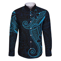 Black Blue Polynesian Tribal Family Matching Puletasi and Hawaiian Shirt - Polynesian Pride