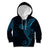 Black Blue Polynesian Tribal Kid Hoodie - Polynesian Pride