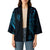 Black Blue Polynesian Tribal Kimono - Polynesian Pride