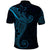 Black Blue Polynesian Tribal Polo Shirt - Polynesian Pride