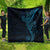 Black Blue Polynesian Tribal Quilt - Polynesian Pride