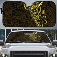 Black Gold Polynesian Tribal Auto Sun Shade - Polynesian Pride