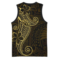 Black Gold Polynesian Tribal Basketball Jersey - Polynesian Pride