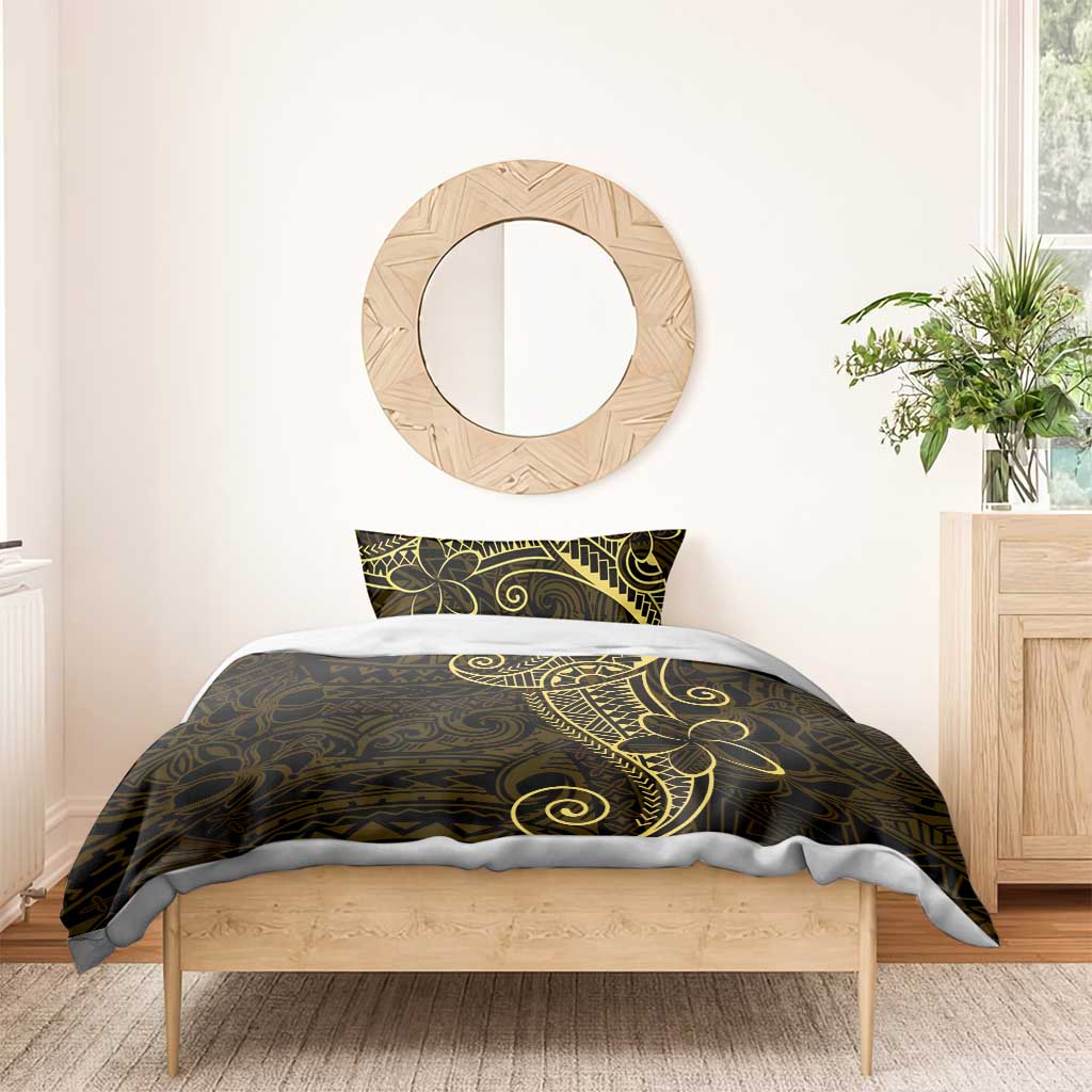 Black Gold Polynesian Tribal Bedding Set - Polynesian Pride