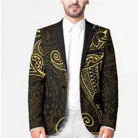 Black Gold Polynesian Tribal Blazer - Polynesian Pride