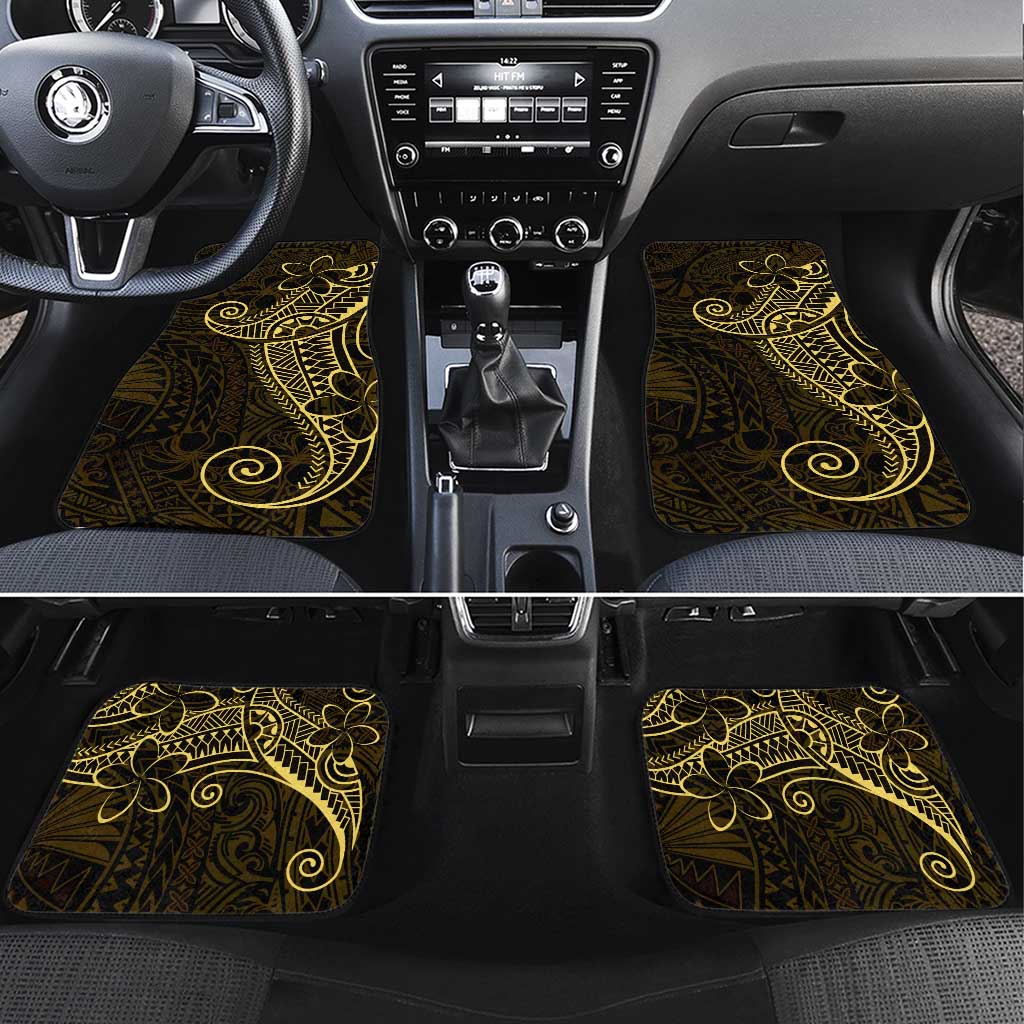 Black Gold Polynesian Tribal Car Mats - Polynesian Pride