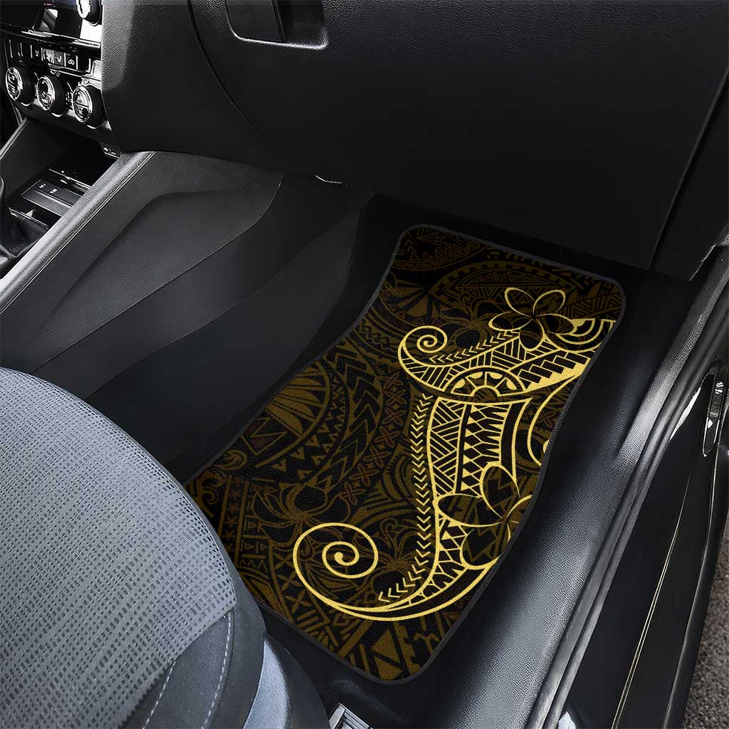 Black Gold Polynesian Tribal Car Mats - Polynesian Pride