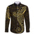 Black Gold Polynesian Tribal Family Matching Puletasi and Hawaiian Shirt - Polynesian Pride