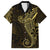 Black Gold Polynesian Tribal Family Matching Summer Maxi Dress and Hawaiian Shirt - Polynesian Pride