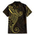 Black Gold Polynesian Tribal Family Matching Summer Maxi Dress and Hawaiian Shirt - Polynesian Pride