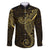Black Gold Polynesian Tribal Family Matching Summer Maxi Dress and Hawaiian Shirt - Polynesian Pride