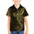 Black Gold Polynesian Tribal Family Matching Summer Maxi Dress and Hawaiian Shirt - Polynesian Pride